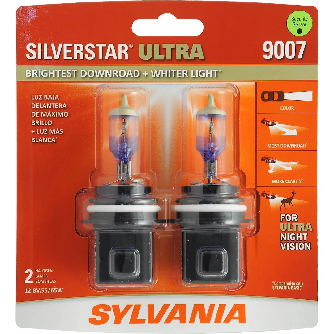 35618 – SYLVANIA Headlight Bulb, 9007 Halogen Clear Set Of 2 Blister Pack